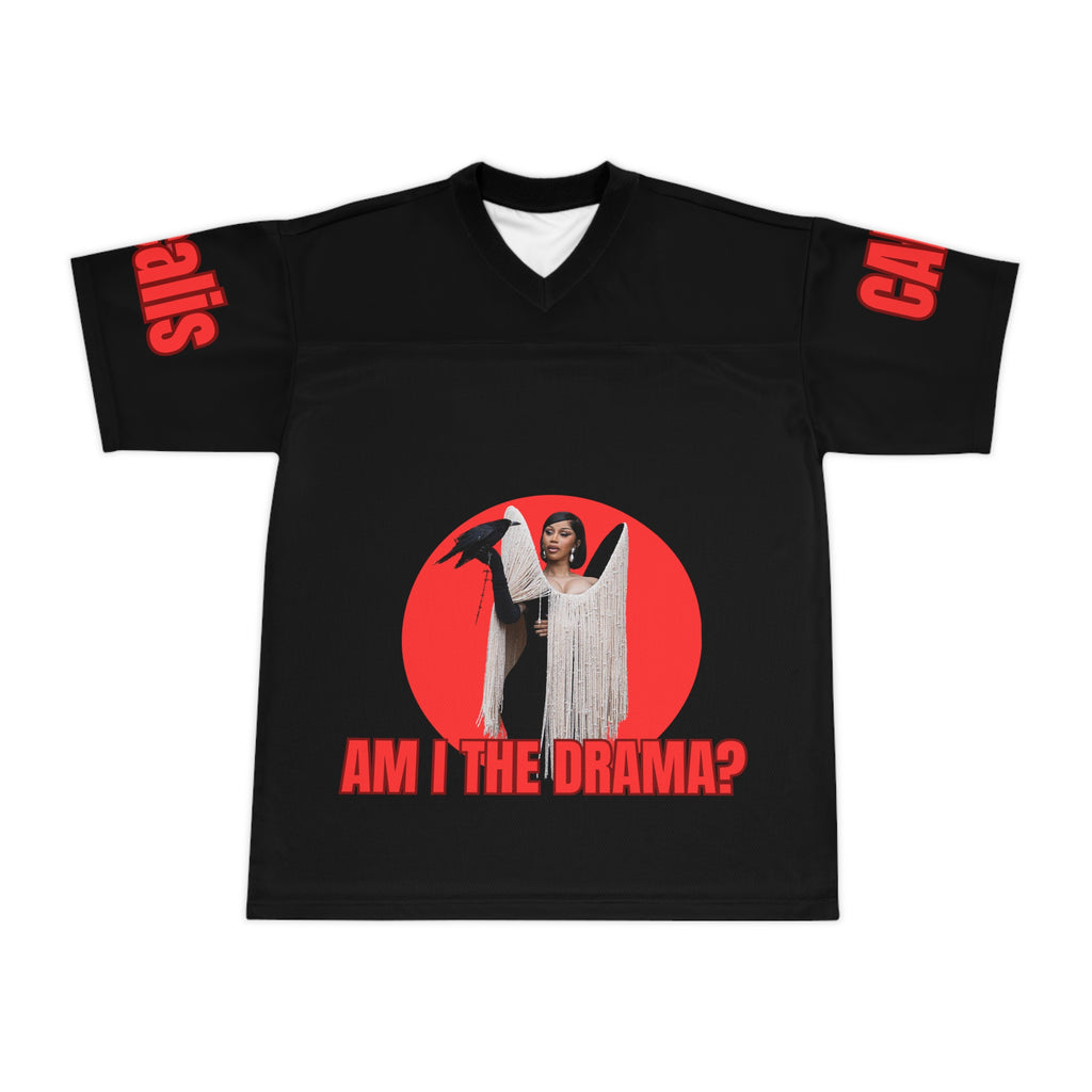 Unisex Football Jersey with Cardi B Inspired Design, Stylish Sports, Statement Shirt, Unique Gift, Trendy Streetwear, Fashionable Apparel